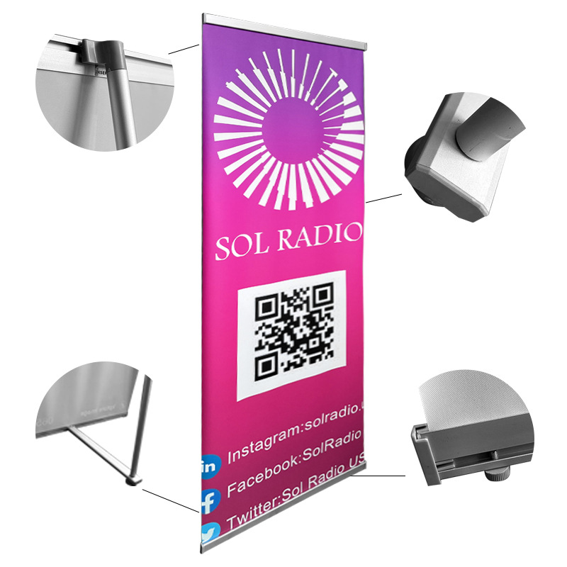 Soporte plegable en forma de L de aleación de aluminio Shanghai 80*180, soporte de exhibición de aleación de zinc, soporte de exhibición plegable en forma de X, portátil.