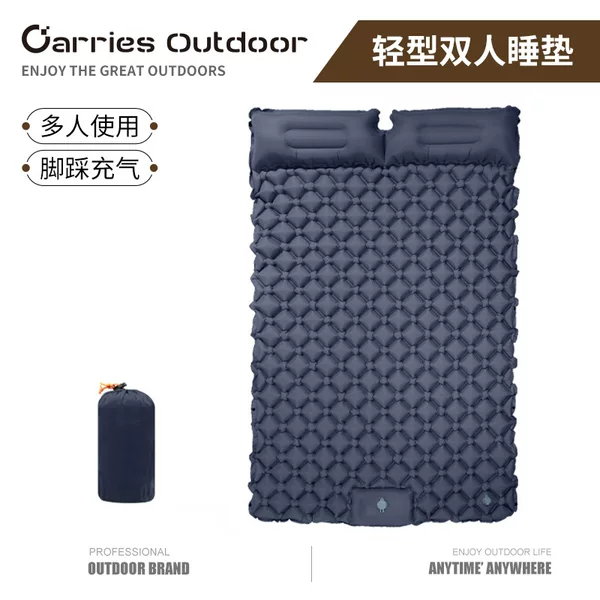 Outdoor Double Ultra Light TPU Foot Inflatable Mat Sleeping Camping Tent Mat Portable Automatic Inflatable Mat Car