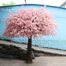 仿真樱花树客厅酒店装饰许愿树假浅色樱花树婚庆场地布置仿真桃树