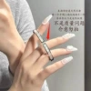 【4024】 Three Diamond White Belle Steel Color