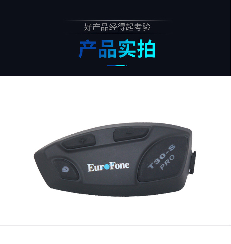 Factory Direct Supply T30S Helmet Bluetooth Headset 32-Person Intelligent Networking Group Intercom Motorcycle Riding Dedicated Cross-Border