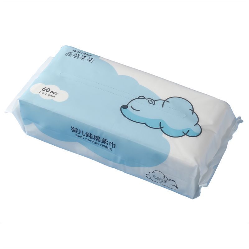 Salón de belleza Toalla de cara Toalla de limpieza húmeda y seca Toalla de limpieza suave para la piel Toalla de algodón desechable fibra vegetal suave