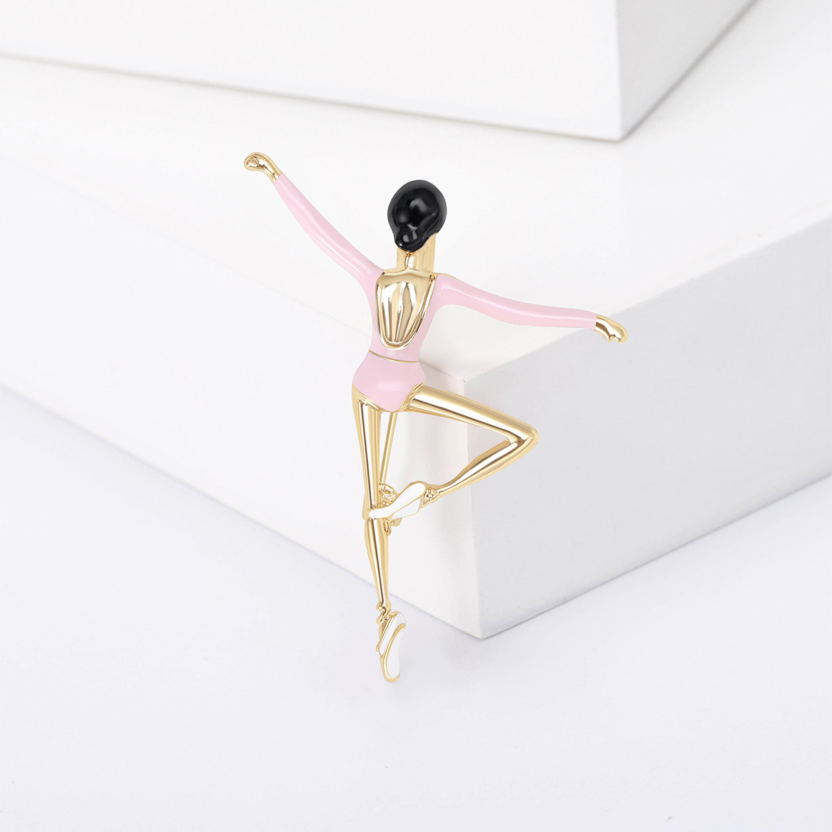 All Seasons Season Novelty Pin Ballet Girl Alloy Enamel Women's Brooches