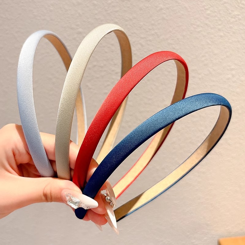 Fijación de cabello de satén francés de estilo fino para mujeres de alta calidad, estilo extranjero, estilo de salida, toque de cabello universal simple, clips de cabello de presión