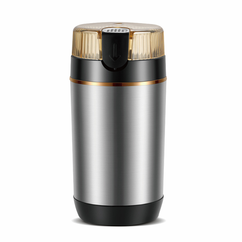 Molino seco automático, máquina de café, molinillo eléctrico, máquina de cocción pequeña, molinillo de granos de café ligero para el hogar, prensa de polvo