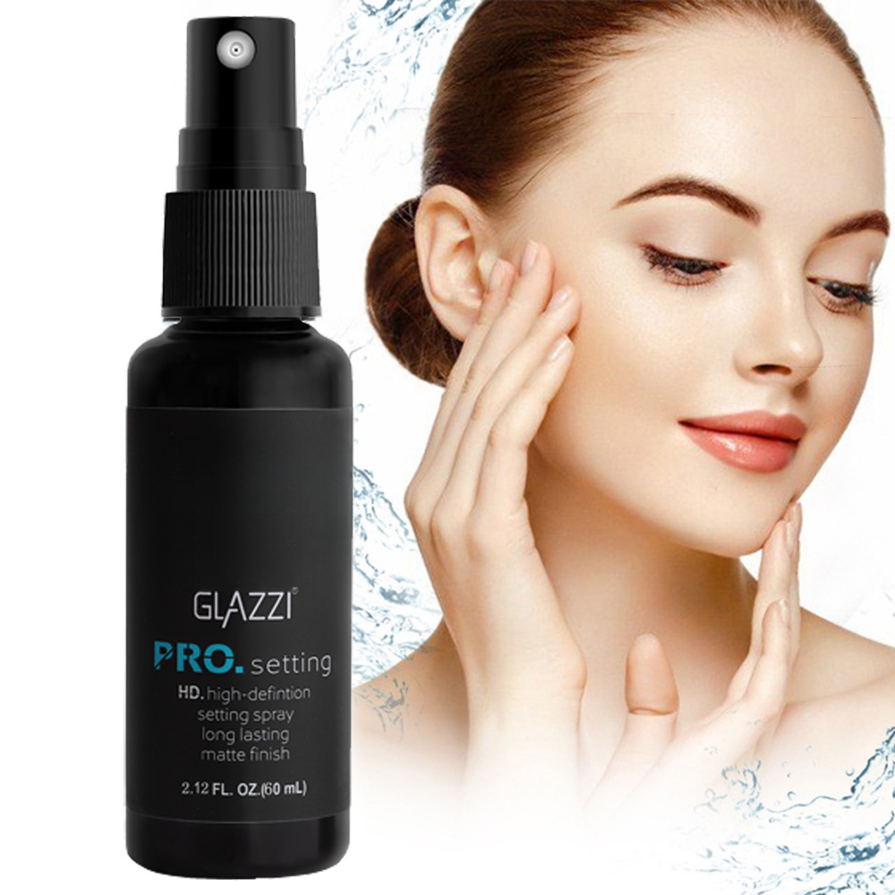 GLAZZI nuevo spray de maquillaje refrescante maquillaje loción de maquillaje portátil 60ml hidratante duradera transparente transfronteriza