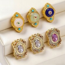 �ŷ����Ƕ�ʯ؈��ʯħ�в�ɫ��ʯ��������U��ɢ��diy�Ʒ���