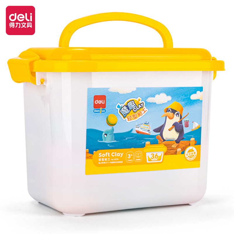 Deli 67876/67878 niños de bricolaje arcilla ultraligera arcilla de color plastilina