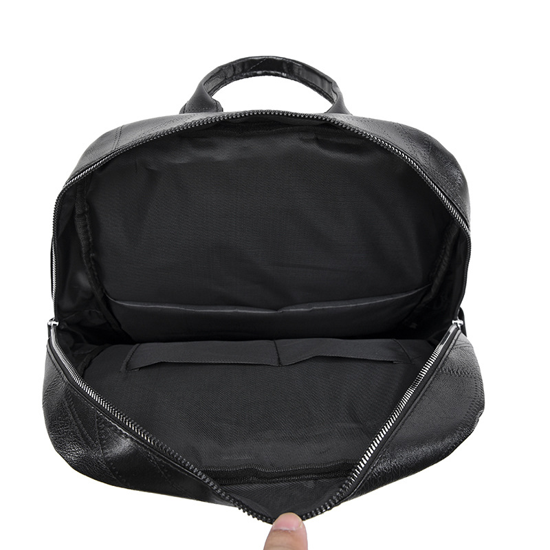 2024 nueva mochila de cuero suave casual para mujer, simple y versátil, anti-salpicaduras de agua, mochila de viaje al aire libre, mochila escolar al por mayor