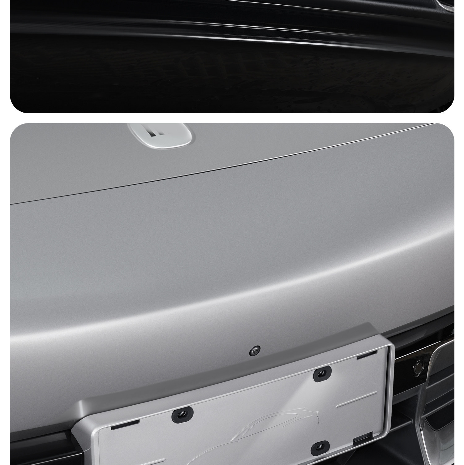 Suitable for Xiaomi Yu7/Su7 License Plate Frame with Full Edge Protection, New Energy License Plate Frame Accessories