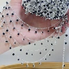 Black diamond (thick silver, high color retention)