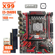 X99 Motherboard  E5 2640V4 2.4G 10C 20T  2*8G 2133 ram Sets