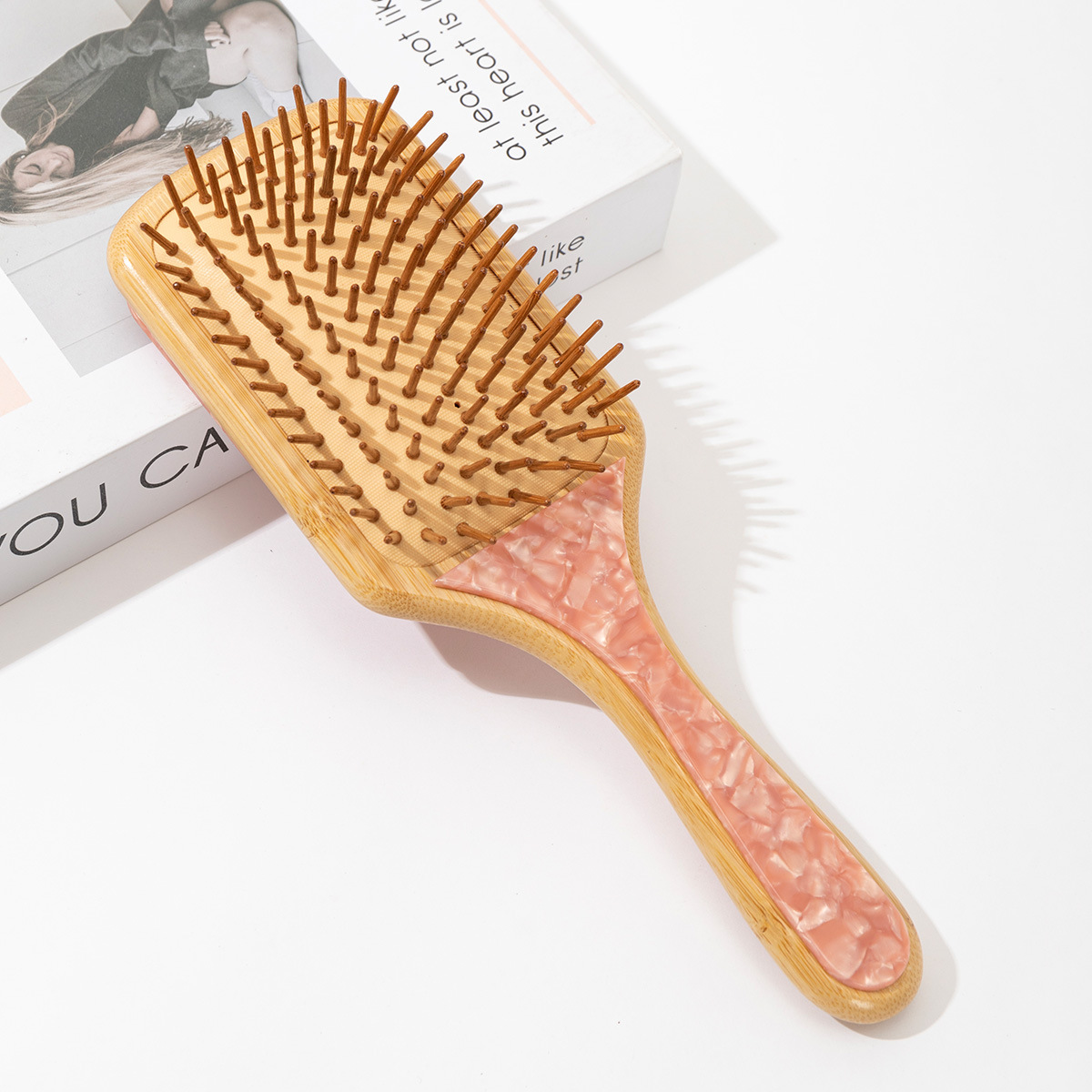 Comercio exterior transfronterizo nuevo parche de ácido acético natural Nan bambú cojín de aire de masaje peine de cabello sin cabello de prevención de desprendimiento de cabello