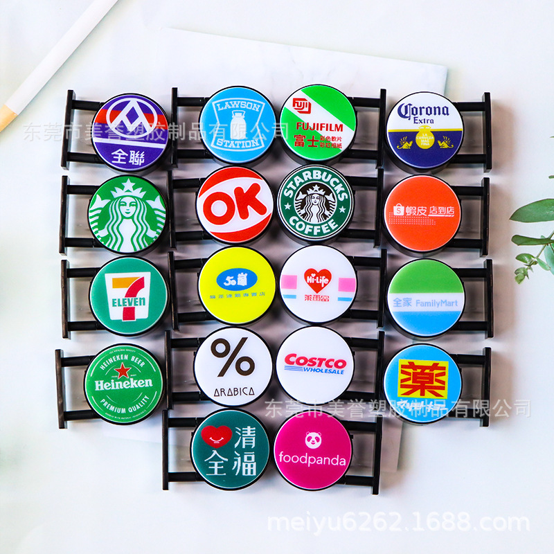 [Round Light Sign Refrigerator Magnet] 50 Arashi Light Sign Light Box Pendant Convenience Store Coffee Shop Keychain Hanging Chain