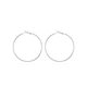 Rose Liu Yifei with ring earrings big ring earrings female earrings sterling silver plain ring earrings new 2025 explosions