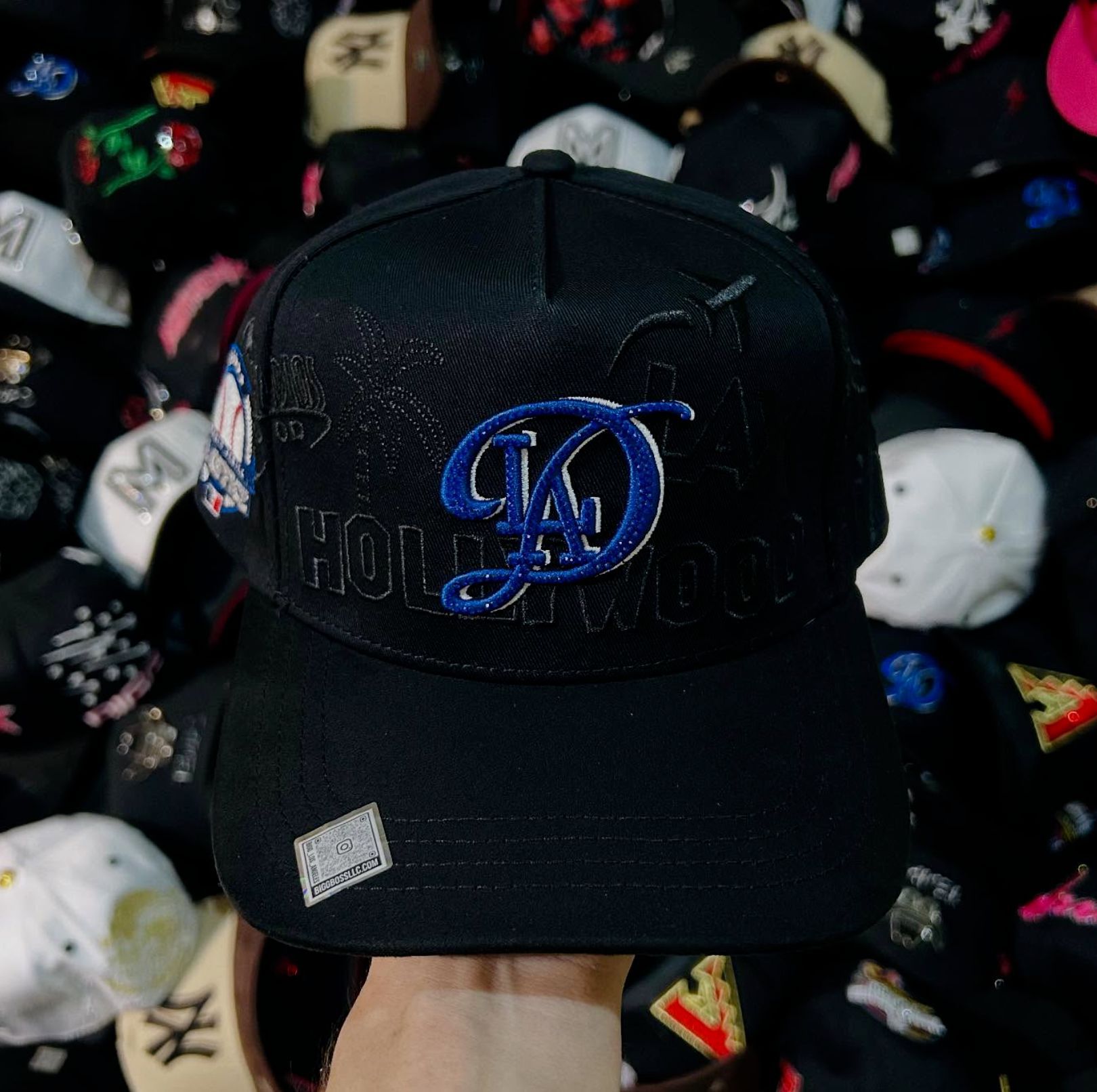 Nuevo Meike Duo Dandy bordado ajustable gorra de boca de pato borde curvo gorra de béisbol con diamantes barba tío