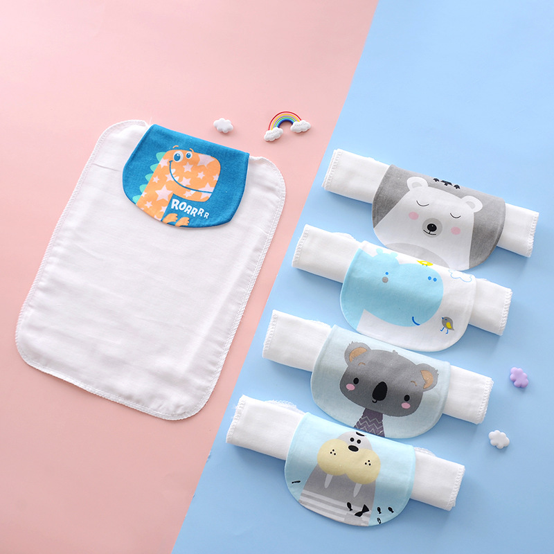 6-layer sweat-absorbent towel, children's cotton sweat towel, baby cotton sweat-proof towel, summer kindergarten gauze antiperspirant pad sling