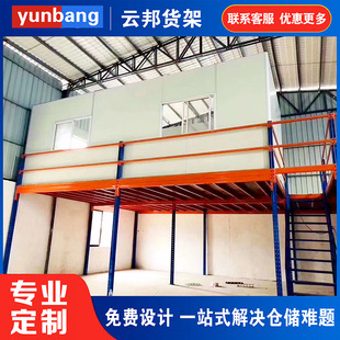 Heavy-duty medium-sized multi-layer freely assembled and disassembled storage warehouse e-commerce storage racks loft-style shelves wholesale
