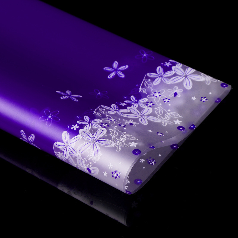 Papel de embalaje a prueba de agua de flores de mariposa Lizhi Ran Papel Hansu Papel de niebla Papel de embalaje de ramo de flores de color mariposa