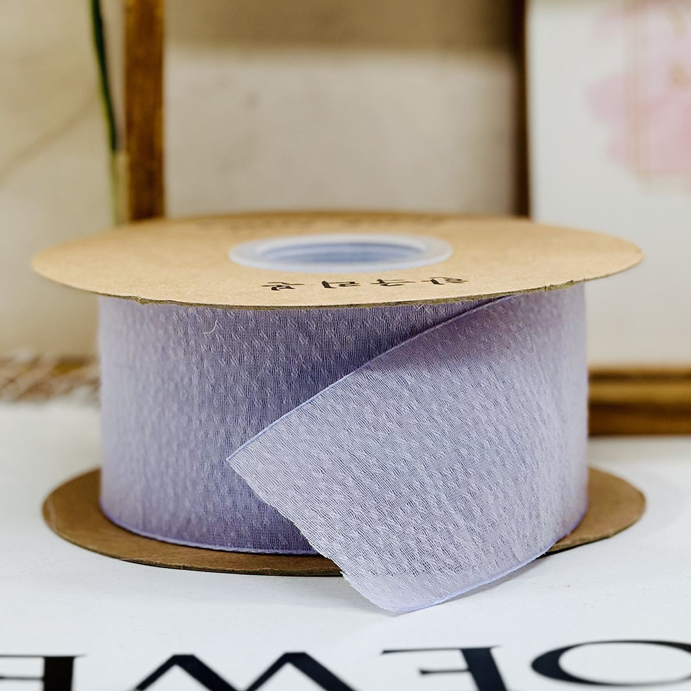 Color claro de alto nivel Jacquard nieve hilo decoración nieve hilo cinta cinta de seda regalo de embalaje floral cinta de cabello