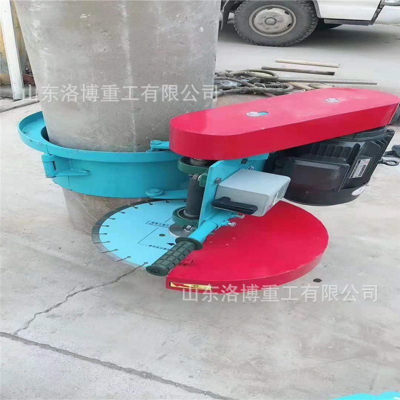 手推式汽油切桩机 可升降手推切桩机 混凝土桩头切割机