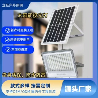 东南亚爆款太阳能投光灯新农村太阳灯院子别墅太阳能灯超高亮路灯