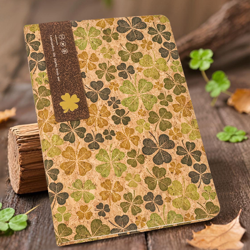 Nuevo comercio exterior cuaderno de protección ambiental corcho residuos de café turismo conmemorativo cuaderno de mano al por mayor cuaderno A5