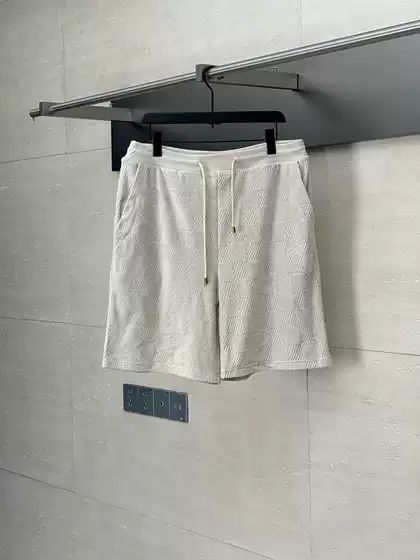 Ceiling Quality 25Ss Spring and Summer New Style Donkey Checkerboard Embroidered Woolen Shorts Men and Women Same Style Casual Shorts