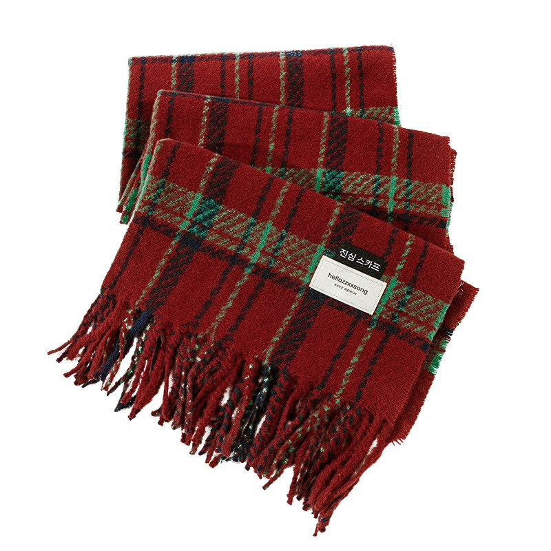 Sciarpe autunnali invernali, sciarpa imitazione cashmere versatile e alla moda di fascia alta, versione coreana calda e resistente al freddo_voghion.com