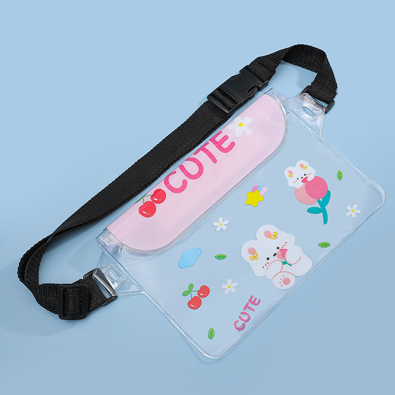 Bolsa impermeable para teléfonos móviles lindos sellos al aire libre de gran capacidad de barrera de agua portátil se puede nadar y rafting pantalla táctil