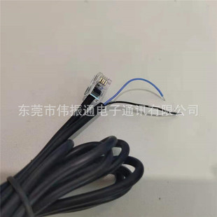 Manufacturer's Multi-Core Silicone Sheathed Wire Customized to Rj11 with High Temperature Resistance 200 ℃    Network Connection Cable