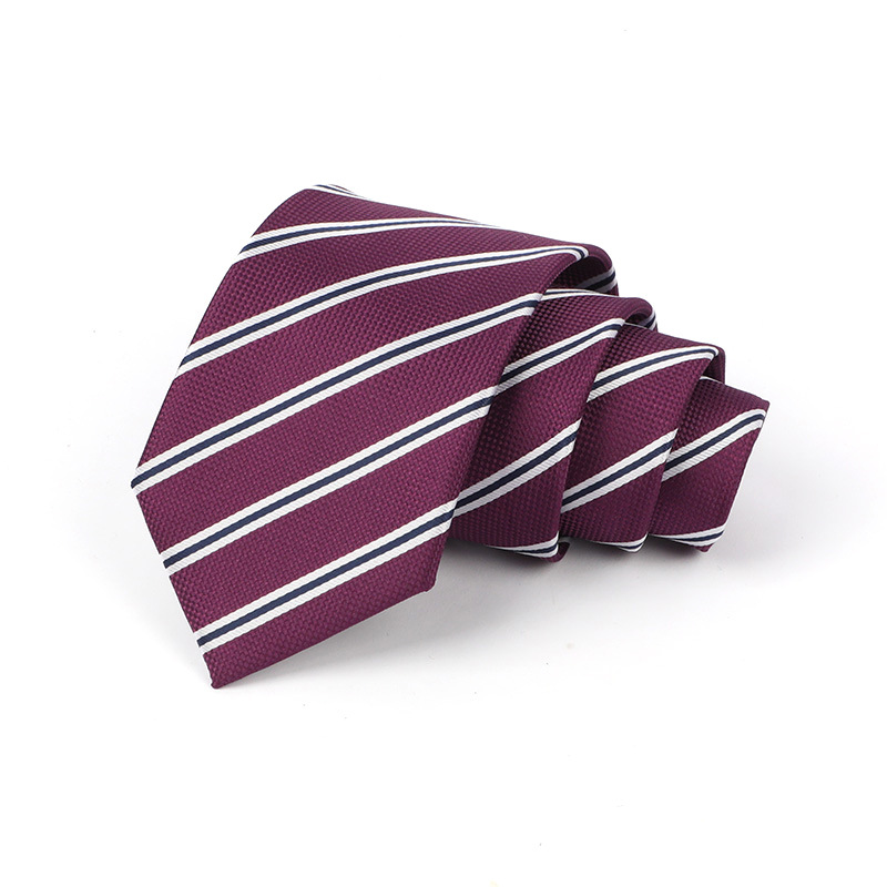 Corbata de hombre jacquard bordado 8CM poliéster seda corbata tejida hombre sentido superior l corbata logo diseño y producción