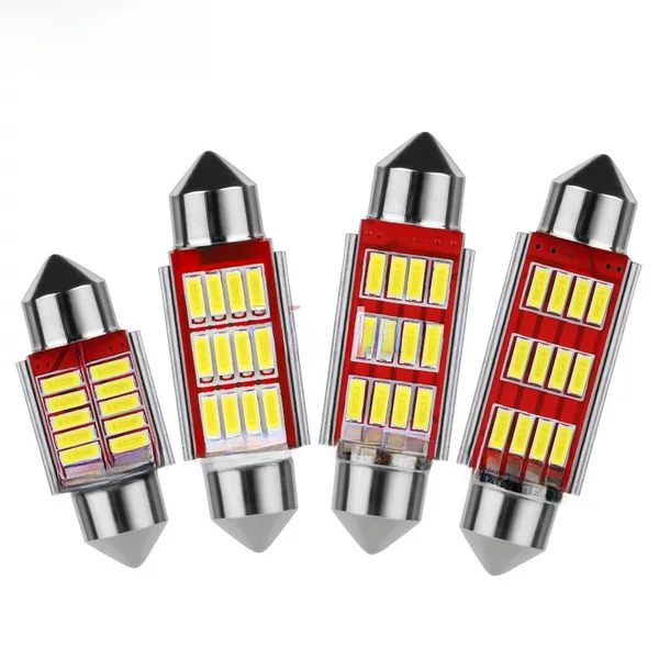 Car led double-tip 4014-12smd indoor roof light license plate light stepless decoding double-tip reading light