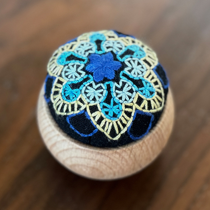 Paquete de material de bricolaje de bordado, bordado de espinas, práctica para principiantes, bolso de mano, juego de regalo, flor de bordado Lu, caja de inserción de aguja de autobordado tridimensional