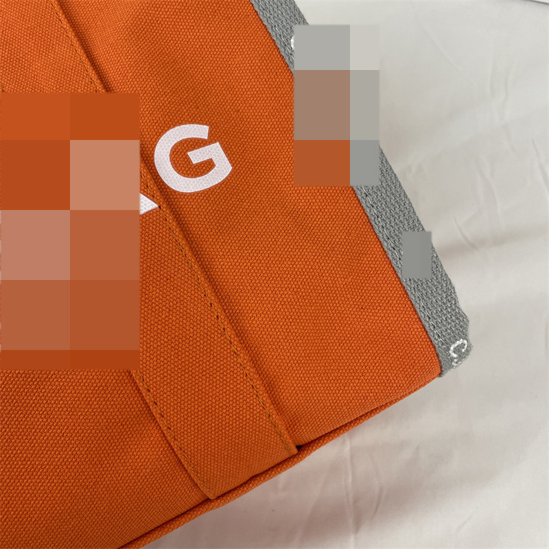 Bolso de mano de gran capacidad Bolso de mensajero de lona simple de moda Bolso de hombro de color de contraste para mujer de moda Simple y versátil