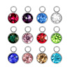 12/package twelve -birth stone color rhinestones 柸 A -class glass diamond cup bottom DIY bracelet accessories