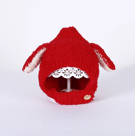 Stuffed dog red