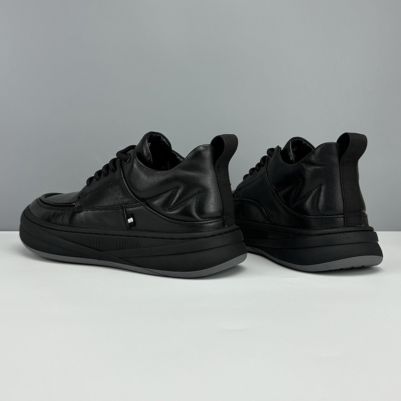 가죽 운동화 남성용 트렌디 한 올매치 캐주얼 신발 유럽 역 광대 신발 하이 엔드 귀여운 못생긴 망고 신발