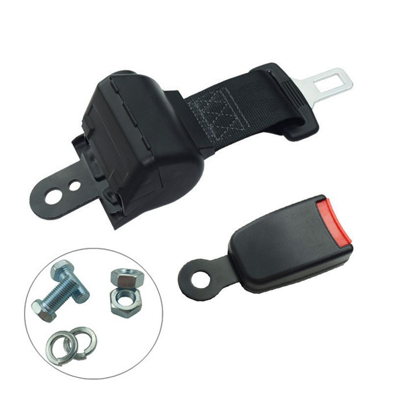 Car seat belt, Gaofe Seatbelt Automatic Two-Point - semi-enclosed-retractor-12cm-base-full-set-of-screw-accessories