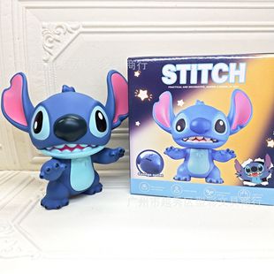 Foreign Trade Cartoon Cute Stitch Piggy Bank Desktop Decoration Ornaments Children's Silicone Piggy Bank