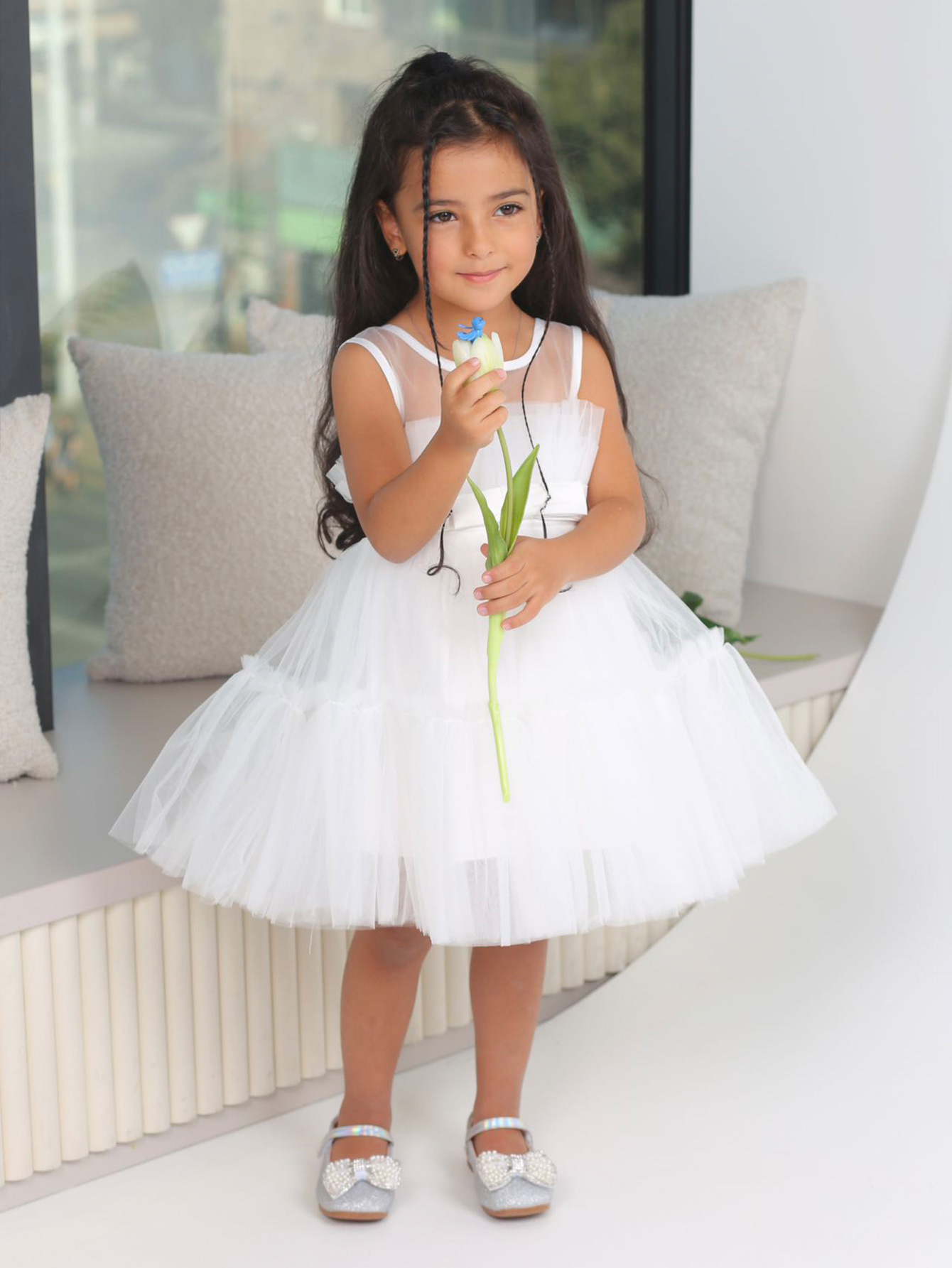 Barbie vestido de los niños vestido de princesa vestido infantil niños malla pastel pettiskirt niños vestido