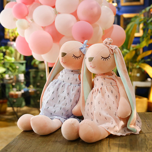 Creative Rabbit Plush Toy An An Rabbit Lop-Eared Bunny Girl Heart Doll Cuddly Stuffed Animal Birthday Gift