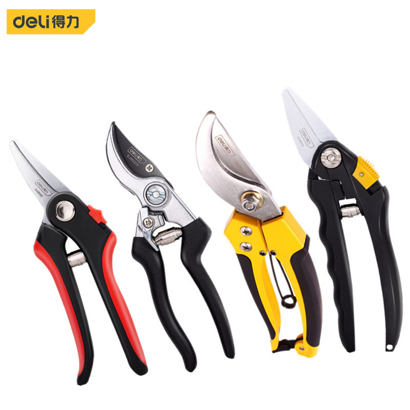 得力工具 花枝剪果树修枝剪刀园艺修剪树枝园林省力修花枝剪家用