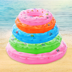 Direct selling thick double airbag 60-90 crystal swimming ring children's swimming ring PVC armpit ring water play assistant ring