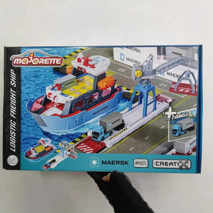 Meijielun Maersk Wharf Big Scene suit Container Alloy Car Simulation Aircraft Model Male Toy