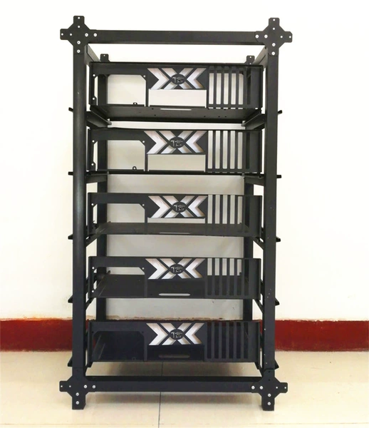One row of 5-position two-way rack (rack + pallet)