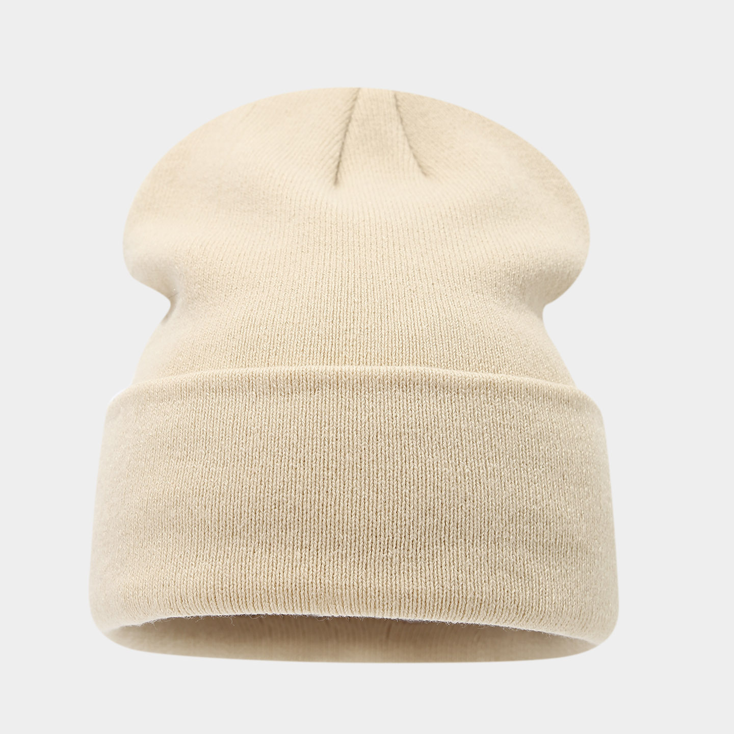 Coreano de alta elasticidad, gorra de lana simple, gorra de punto caliente, gorra de estilo japonés de color sólido sin bordes para hombres y mujeres