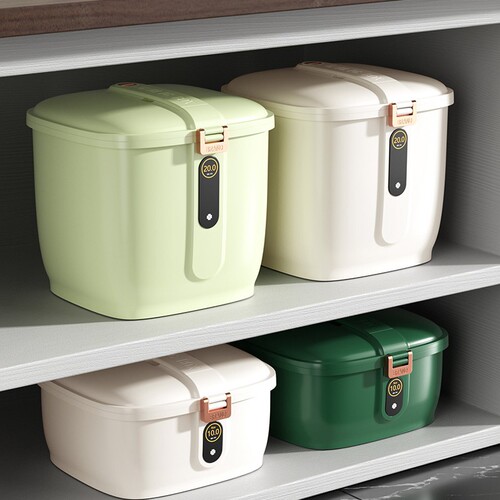 Home-use rice bucket moisture-proof sealed rice barrel rice storage box rice storage box food grade grain flour storage tank 