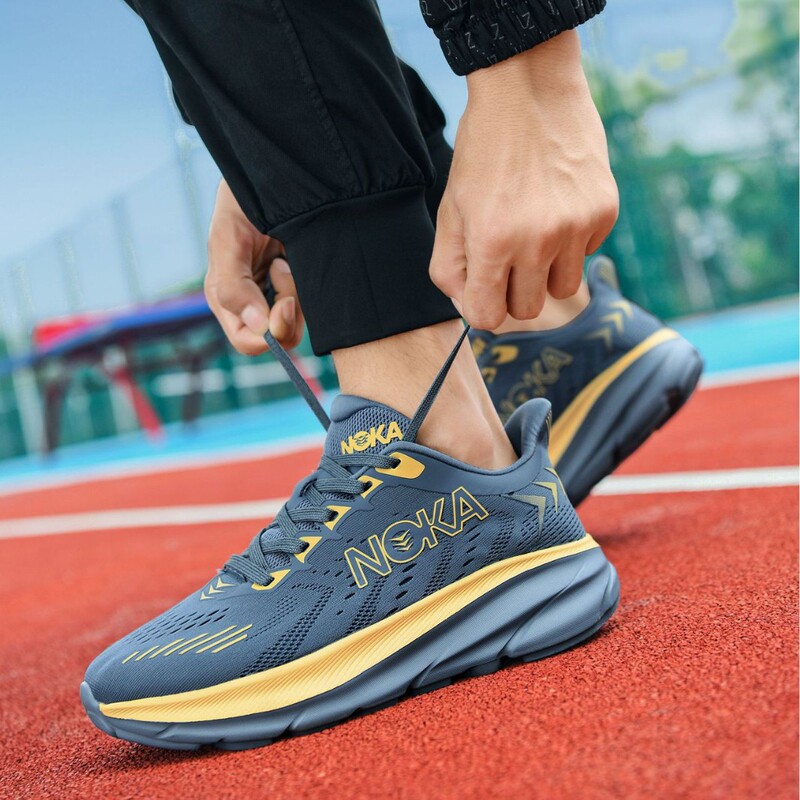 2026 New Fashion Men's Thick-Soled Running Trendy Shoes Breathable Mesh Sports Shoes Marathon Outdoor Running Large Size 2026 New Fashion Men's Thick-Soled Running Trendy Shoes Breathable Mesh Sports Shoes Marathon Outdoor Running Large Size