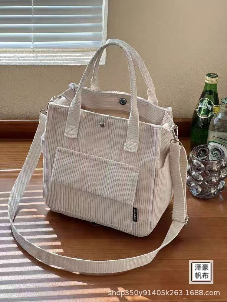 Bolsa de bolsillo de mano de velcro original, bolsa de bolsillo de mano, bolsa de comedor portátil universal simple para estudiantes